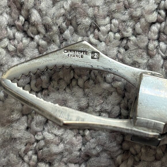 Christofle Silver Plate Mechanical Ice / Sugar Cube Tongs C.1950's - Picture 2 of 5